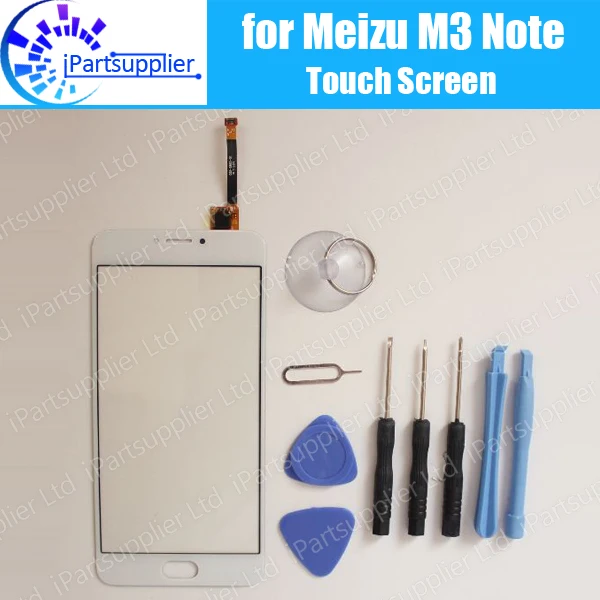 For Meizu M3 Note M681H Touch Screen Panel 100% Original Glass Panel Touch Screen Glass Replacement for Meizu M3 Note phone+Tool