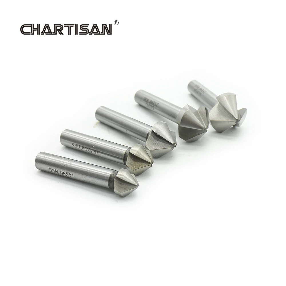 Chartisan-高品質のhss面取りドリル,エンドミル,皿穴ドリル