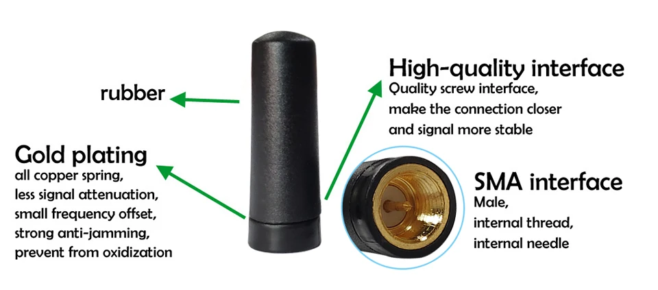 10 Stück/Lot 433MHz Antenne Mini 2dBi SMA-Stecker für LoRa-Antenne und externes Pigtail-Kabel für RF-Modul für LoRaWAN – Detail 7