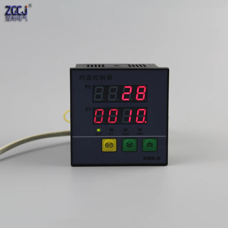 Termostato Digital de-50 a 1372 grados Celsius, controlador de temperatura con salida de alarma de zumbador y función de tiempo de 0 a 9999 segundos