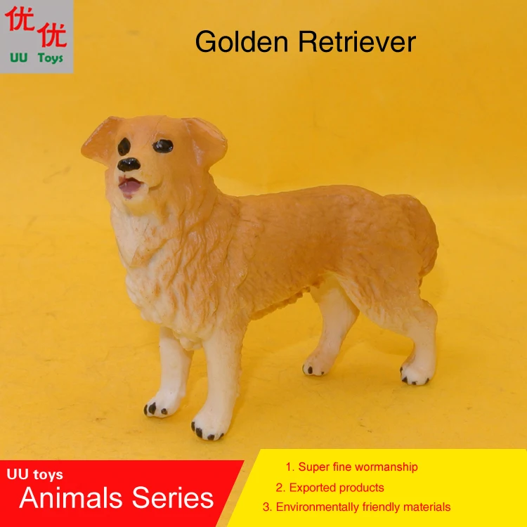 Hot toys: Small Golden Retriever Dog simulation model  Animals   kids  toys children educational props