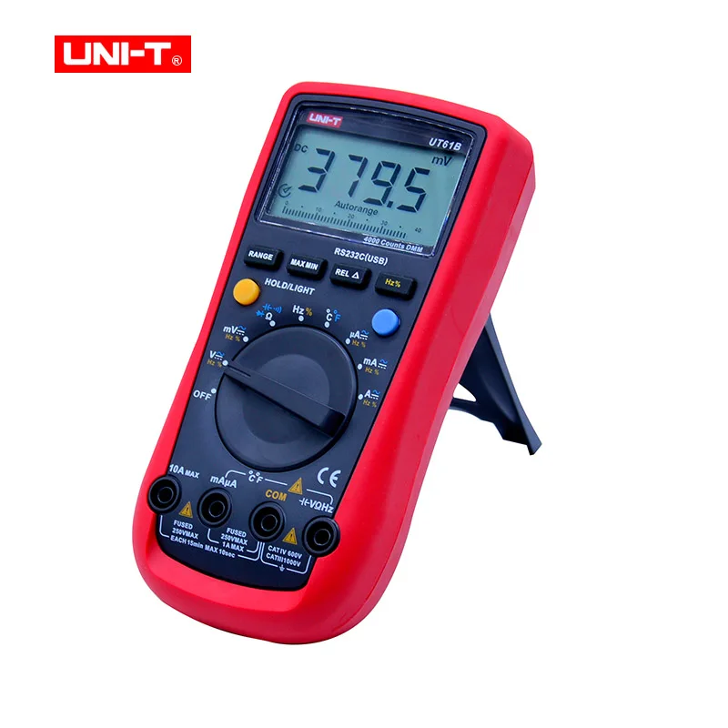 UNI-T True RMS Digital Multimeters UT61A/B/C/D/E Auto Range LCD Backlight AC DC Amperemeter