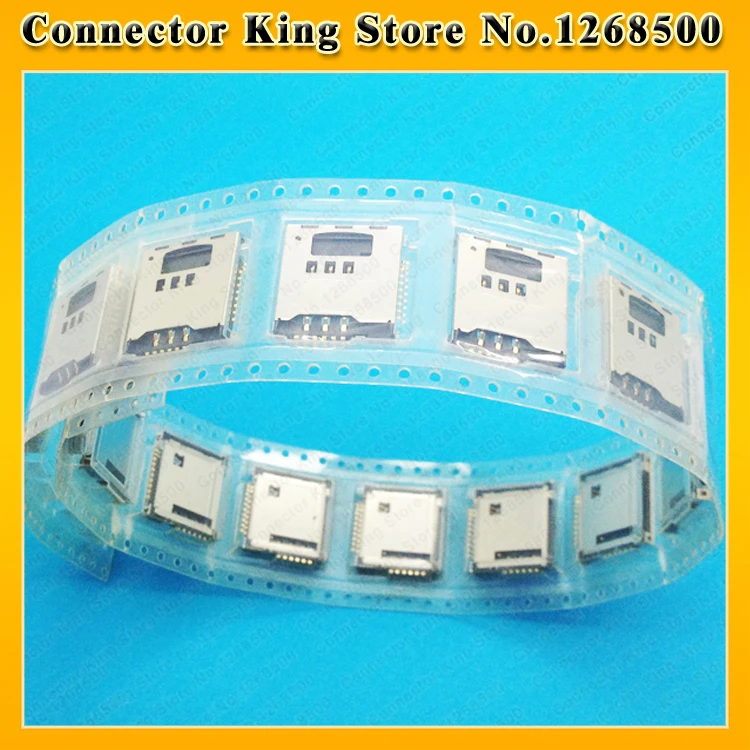 ChengHaoRan 50PCS For Samsung S5230 S5233C S3930 W589 F488E M628 B3210 Sim Card Reader Holder Slot Tray ,KA-086