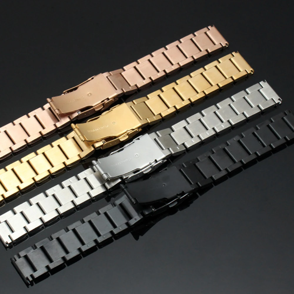 18mm 20mm 22mm 24mm High Quality Stainless Steel Watch Strap Watchband Wristwatch Straps Watches Accessories With Tools