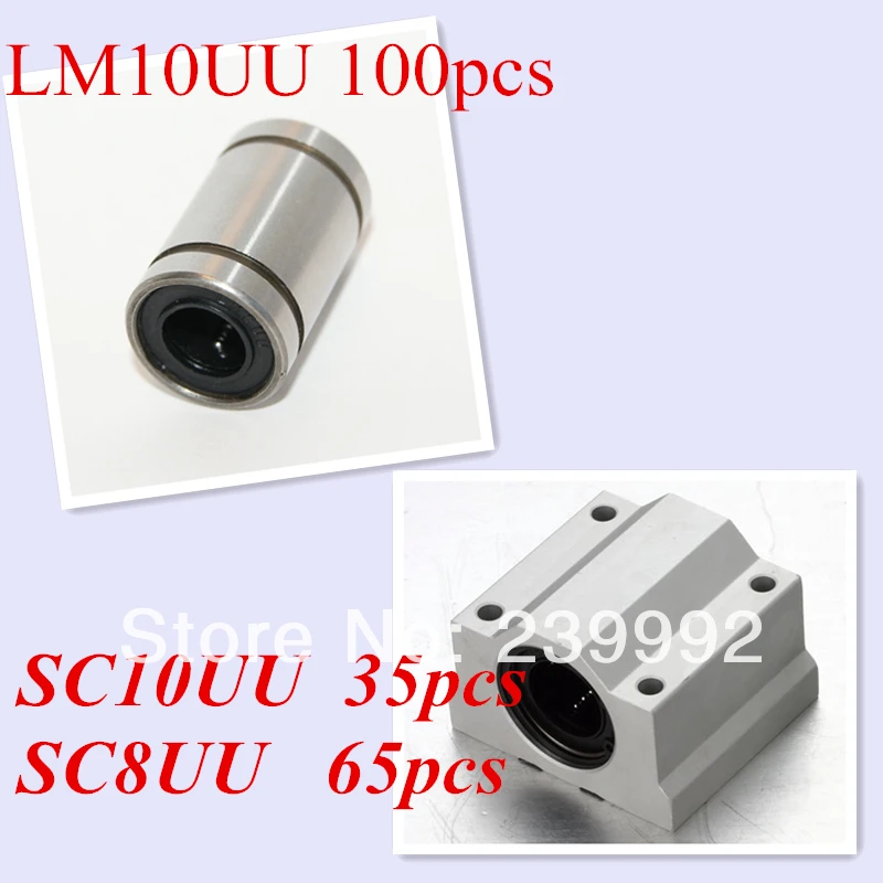 

LM SC combine : 65pcs of SC8UU +35pcs of SC10UU+100pcs of LM10UU CNC parts