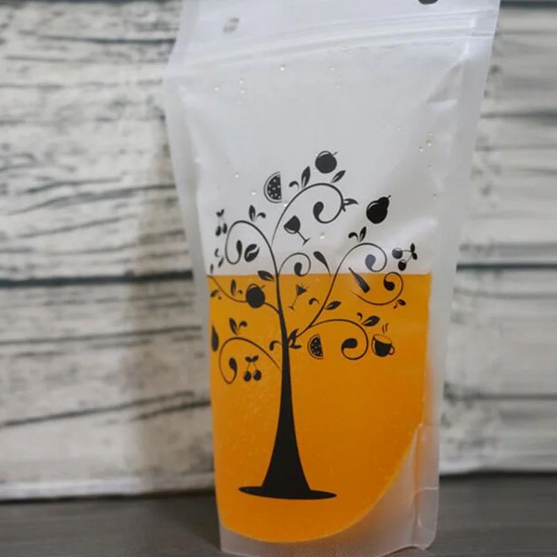 1000pcs Transparent Self-sealed Plastic Beverage Bag DIY Drinkware Drinking Bag Fruit Juice Food Storage Bag ZA5744