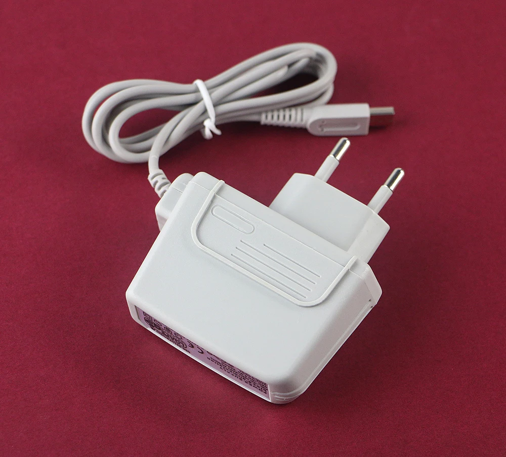 50pcs/lot EU Plug AC Adapter Power Charger Cable For 3DS new 3ds xl 2ds NDSi LL XL