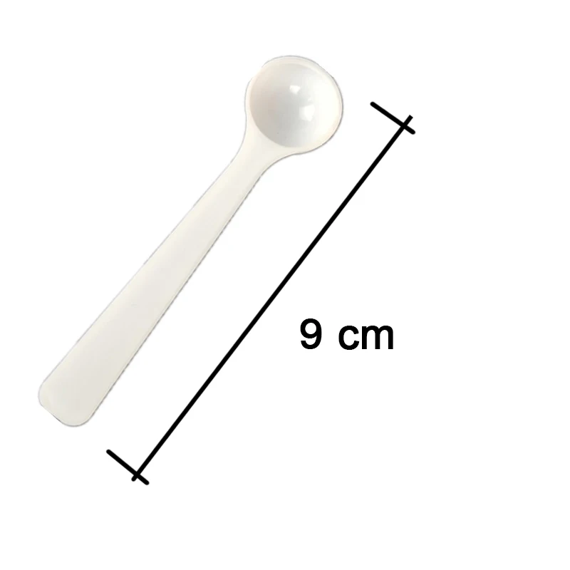 2 PCS Measuring Spoon White Drug Pesticide Safety Precise Selection 1 Spoon Is 1 g Powder Other Type 0.1g 0.25g 0.5g