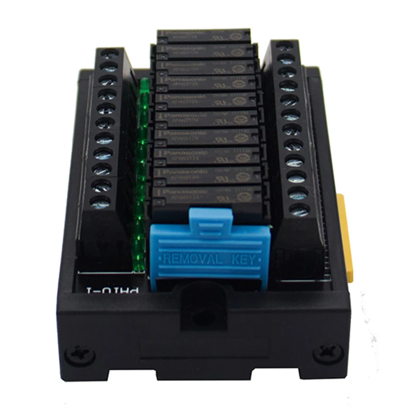 10 Slim relay NPN Control 24V DIN Mounted relay module