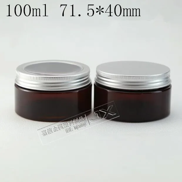 

100g/ml Palm Red Plastic Bottle jar New Top Grade Originales Refillable Cosmetic Cream Bath Salt Empty Packaging Containers