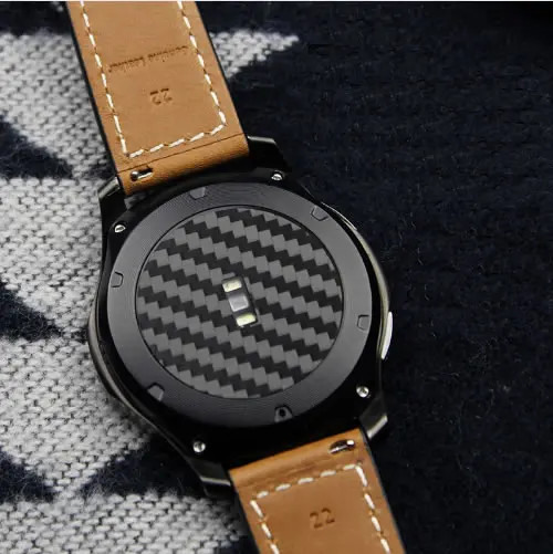 2 set Carbon Fiber Watch Back Protector Film+Tempered Film Protetor Watch Screen For Samsung Galaxy Watch 46mm 42mm Gear S3 22mm