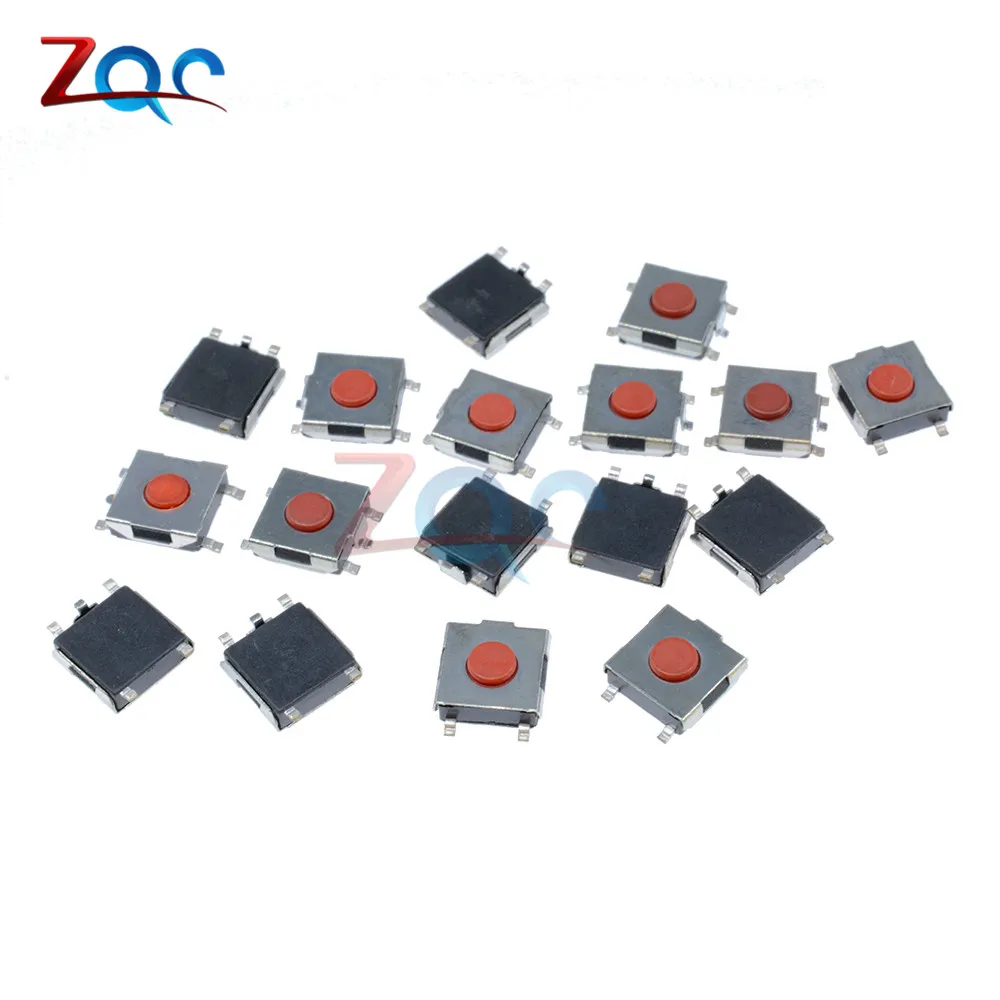 20pcs 6*6*2.5mm Tactile Push Button Switch Tact Switch Micro Switch 4-Pin SMD