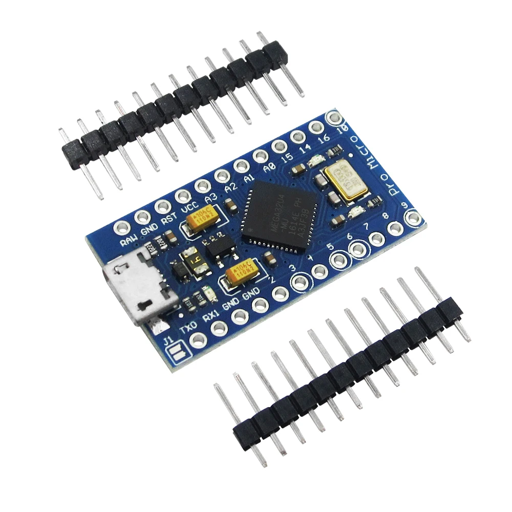 5pcs/lot Pro Micro ATmega32U4 5V/16MHz Module with 2 row pin header