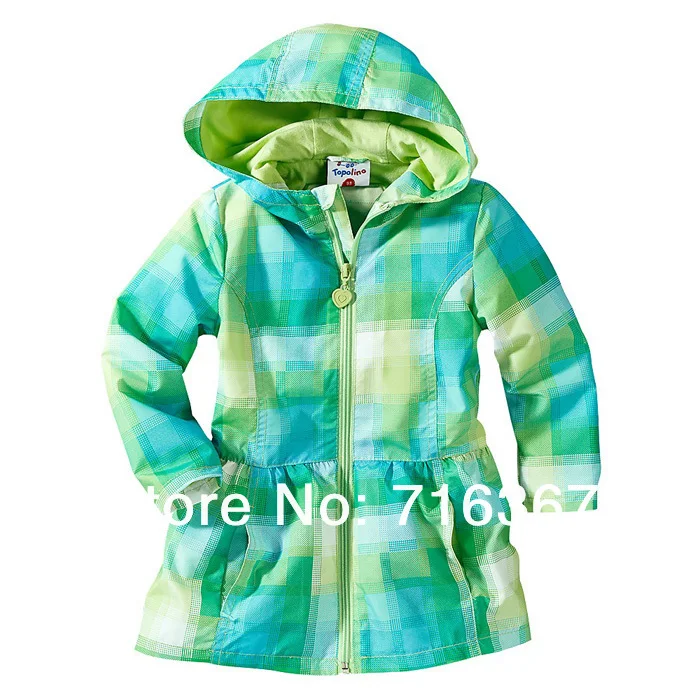 

Free Shipping- 2014 Topolino hooded children / kids/girls wind jacket, girls windproof jacket, kids waterproof jacket(MOQ:1pc)