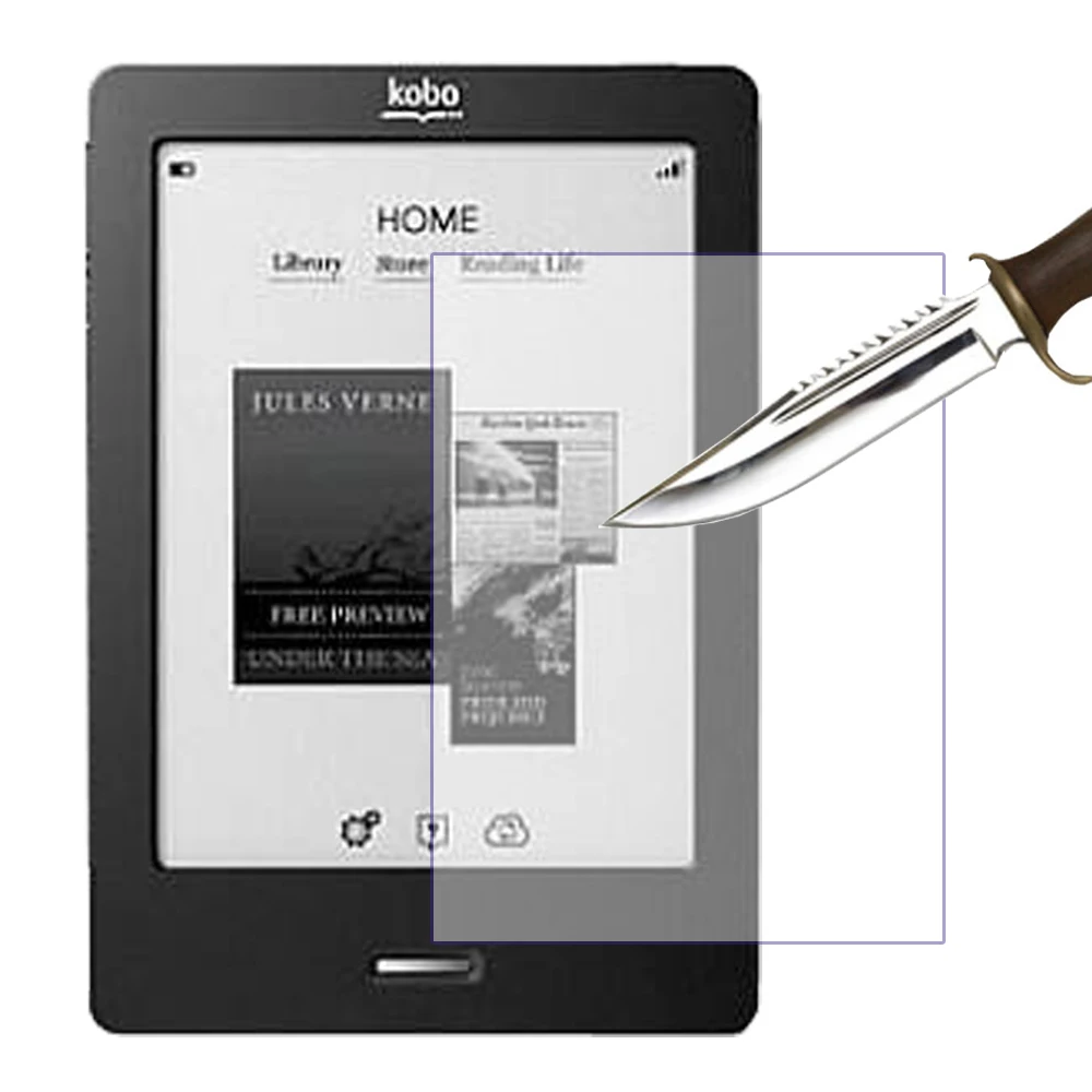 

tempered glass screen protector for kobo touch 6'' ereader screen protective film