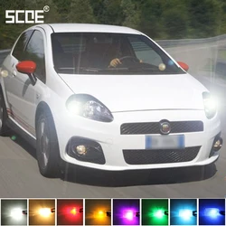 SCOE 2X 12SMD LED Front Parking Light Front Side Marker Light Bulb Lamp Source For Fiat Punto 188 199 Grand Punto EVO 1999+