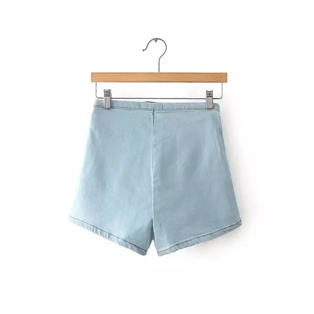 Bivigaos 2019 여름 새로운 패션 여성 섹시 스키니 얇은 하이 웨스트 반바지 데님 반바지 청바지 사이드 지퍼 짧은 여성 의류