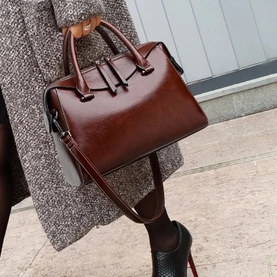 High Quality Casual Tote Bags Vintage Women Shoulder Bag Large Capacity Women Handbags Fashion Leather Handbags Big Women Bag