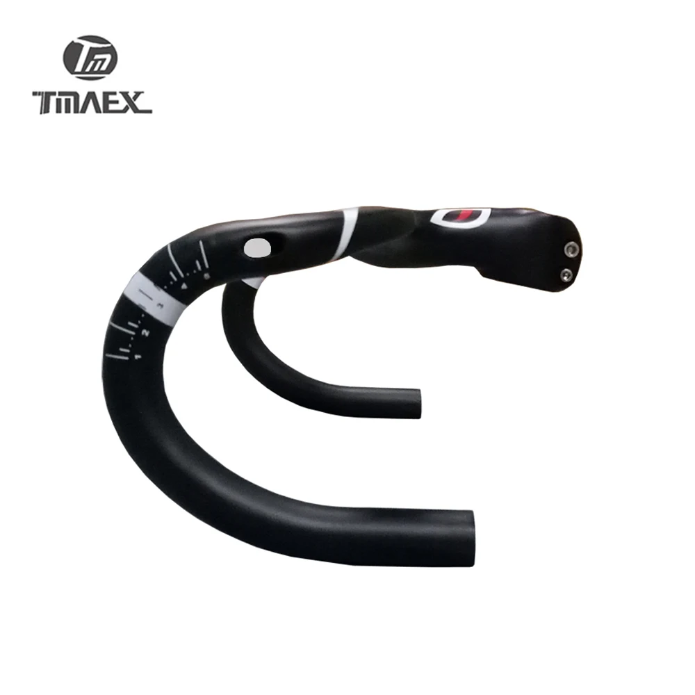 Carbon Fibre Bicycle Road Handlebar, Bend Bar, Integrated Handlebars with Stem, Bike Parts, New Style