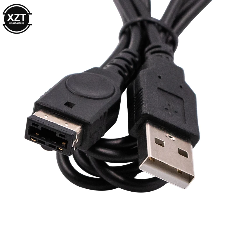 1.2m Black USB Charging Advance Cable Cord Charging Power Cable Charger for SP GBA GameBoy Nintendo DS