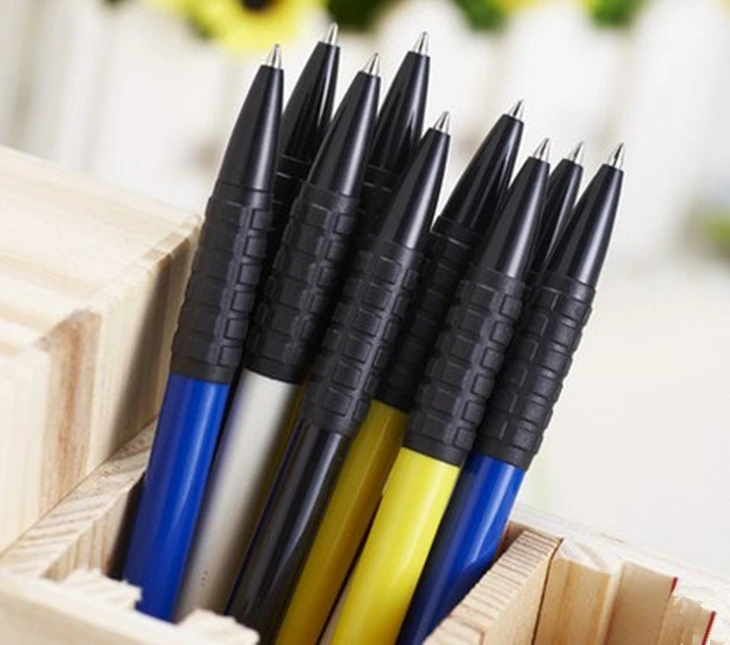 

10pcs Press type ball pen ballpoint pen school stationery supplies office. Brand products, to ensure quality