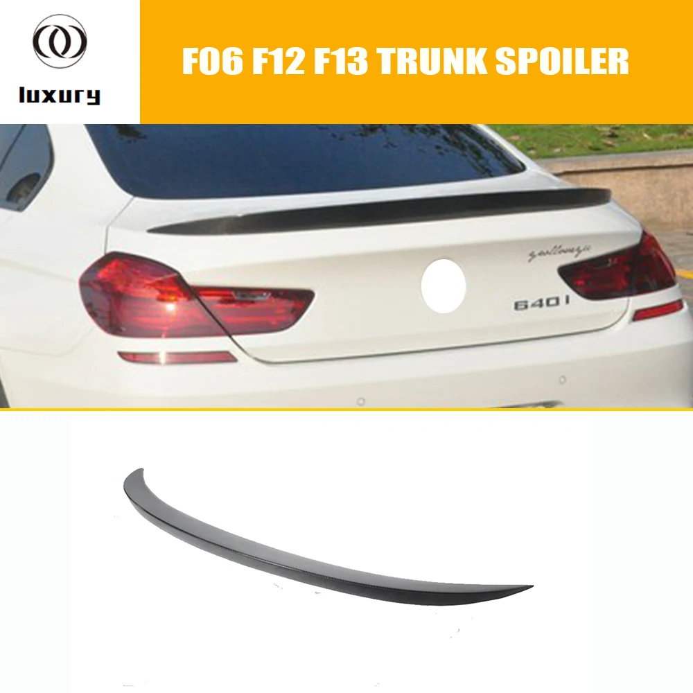 M Style Carbon Fiber Rear Spoiler Wing for BMW F06 Gran Coupe 4 Door F12 Coupe F13 Convertible 640 650 M6