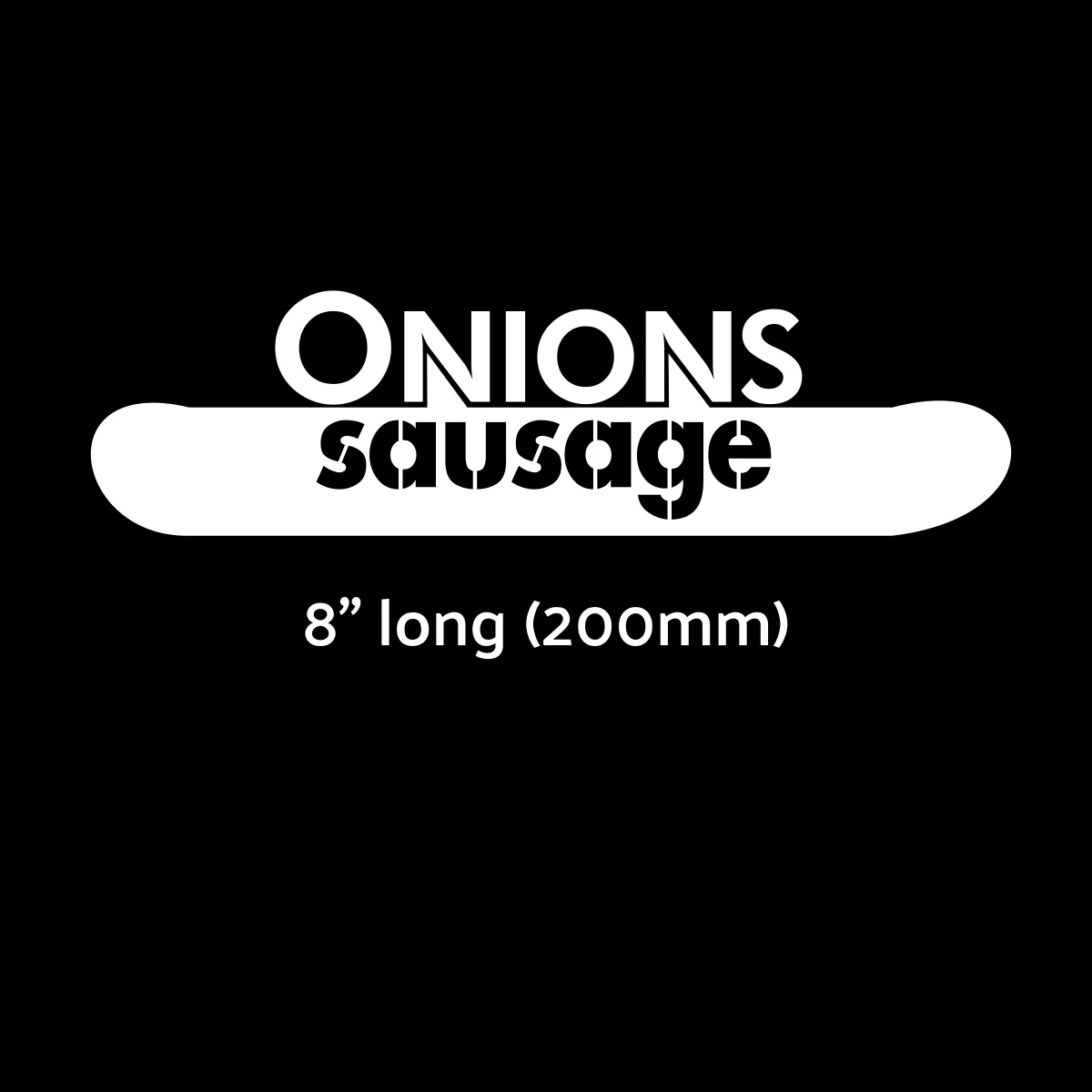 20*5.3cm Funny Personality Stickers Snag Sausage Under Onion On Top Original Vinyl Decal Car Accessories Car Sticker