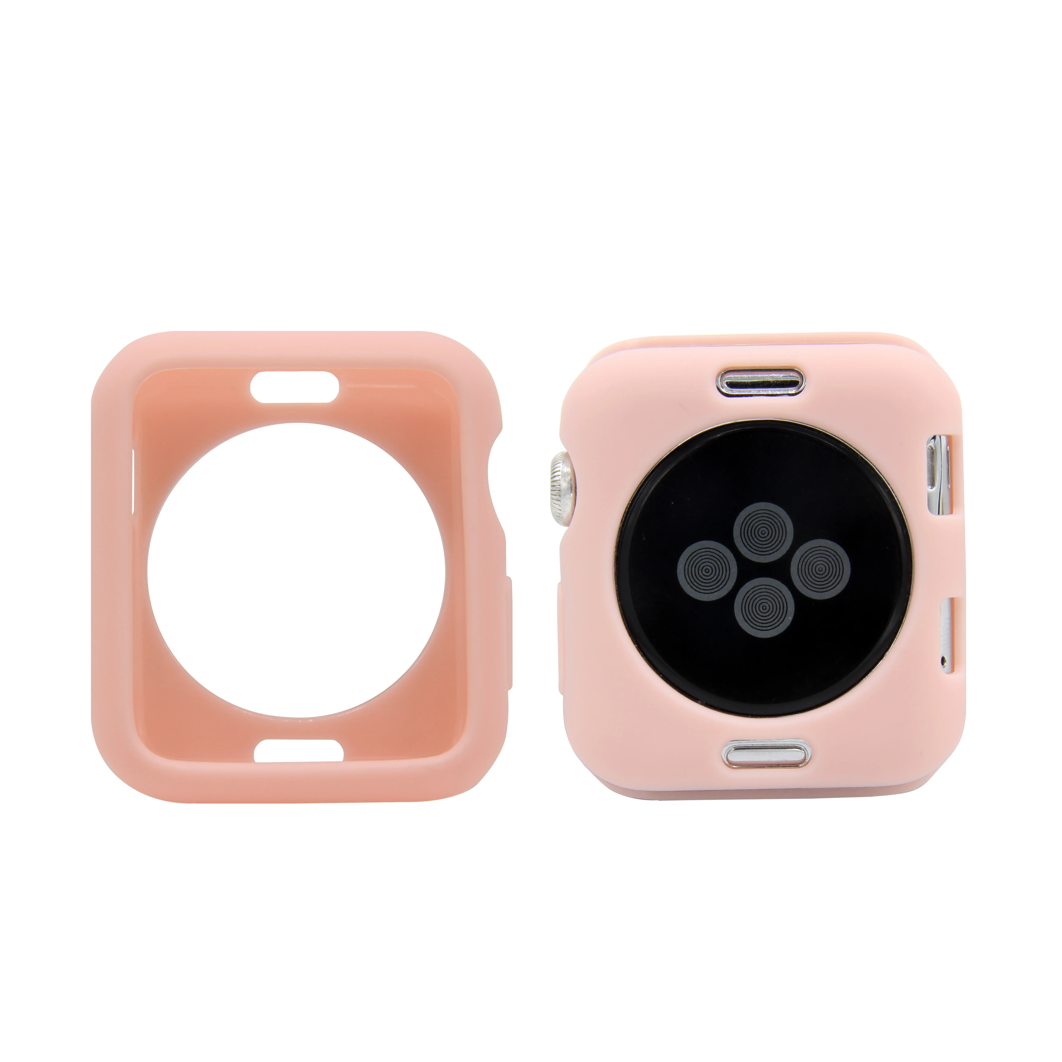 Soft Silicone Case For Apple Watch Series 1 2 3 Cover Camouflage Frame Full Protection For iWatch 42mm 38mm TPU Case