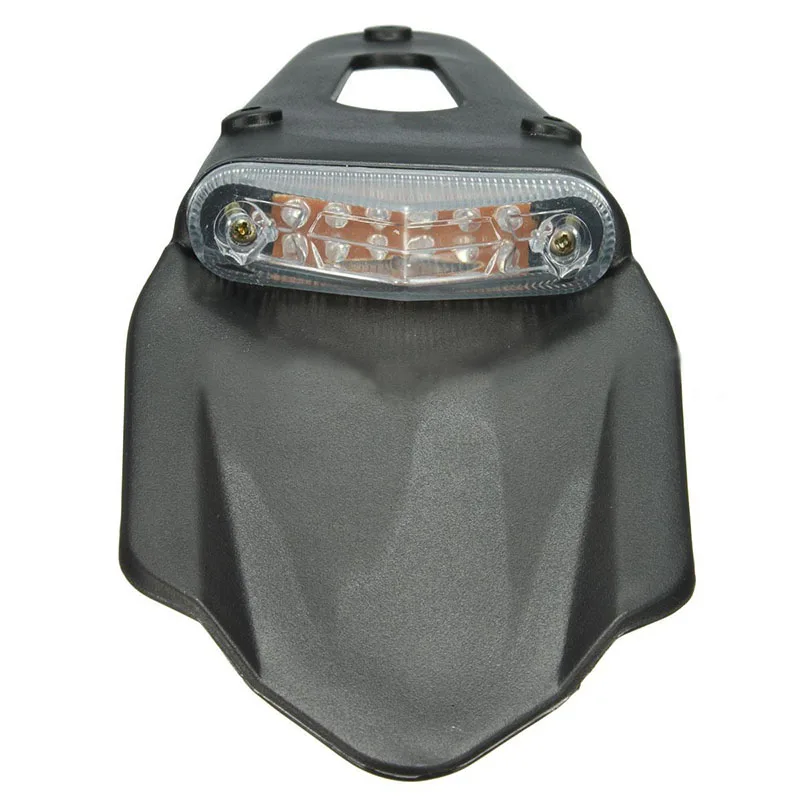 JX-LCLYL Motorcycle Fender LED Stop Rear Tail Light for Enduro Trials Trailbikes XR400