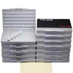 AideTek plastic toolbox Enclosure box SMD SMT 144 components organizer1206 0805 0603 0402 RC  part Box Organizer labels 12BOXALL