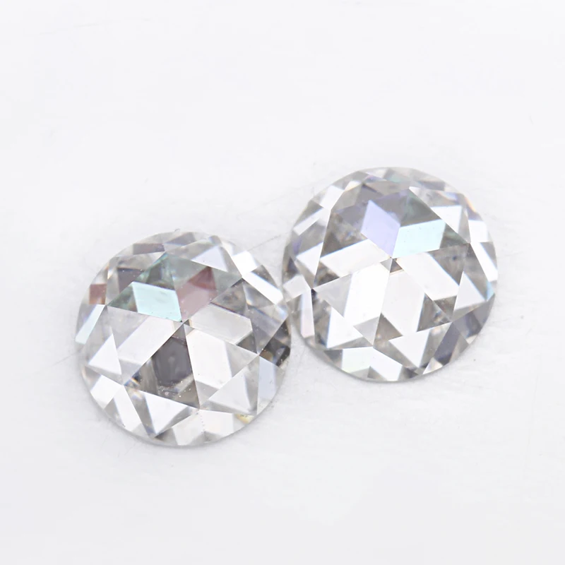 Moissanite Diamonds Single Rose Cut 3x3mm-13x13mm Moissanites Loose Gems Stones For Jewelry Making Excellent Quality