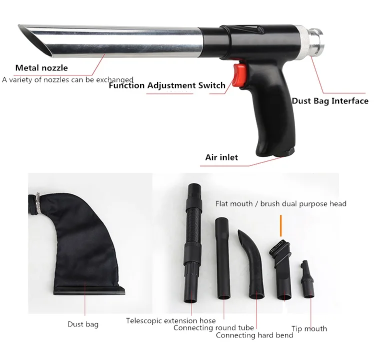 Blowing and Sucking Dual Purpose Gun Sandblasting Set Rust Small Sand Blasting Machine Airbrush Paint