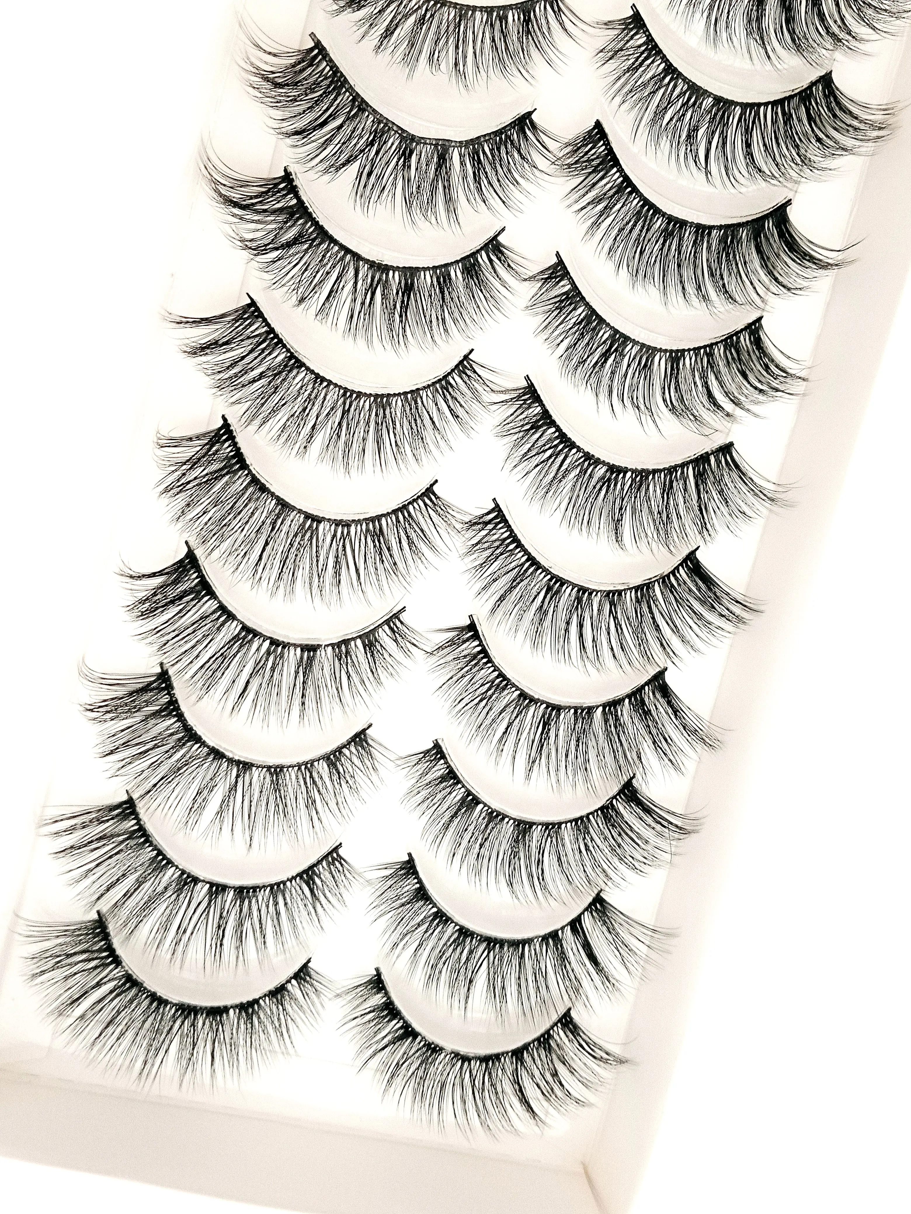 HBZGTLAD Wholesale 10 pairs Lashes Eyelashes cilios 3d Mink Lashes wholesale mink eyelashes false eyelashes maquiagem