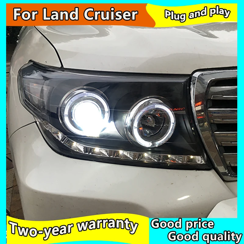 

Автомобильный Стайлинг для Toyota 2007-2015 Land Cruiser светодиодный задний фонарь светодиодный DRL Hid фара ангельский глаз ксенона луча ФАР