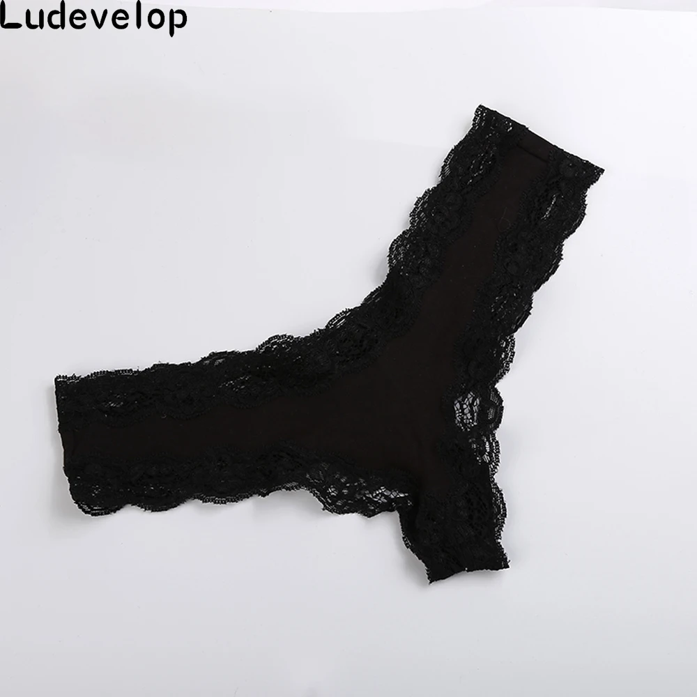 New arrival Women Fashion Panties Female Sexy Full Lace Plus Size Thong Sexy Solid G Strings Underwear Lady\'s Sexy Cotton Briefs