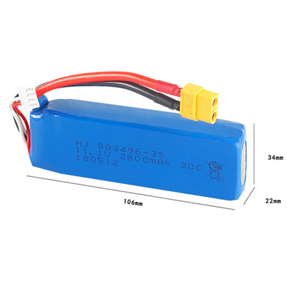 Upgraded 11.1V 2800MAH 30C Battery for Cheerson CX-20 RC Quadcopter 3s battery 3s 11.1v lipo battery