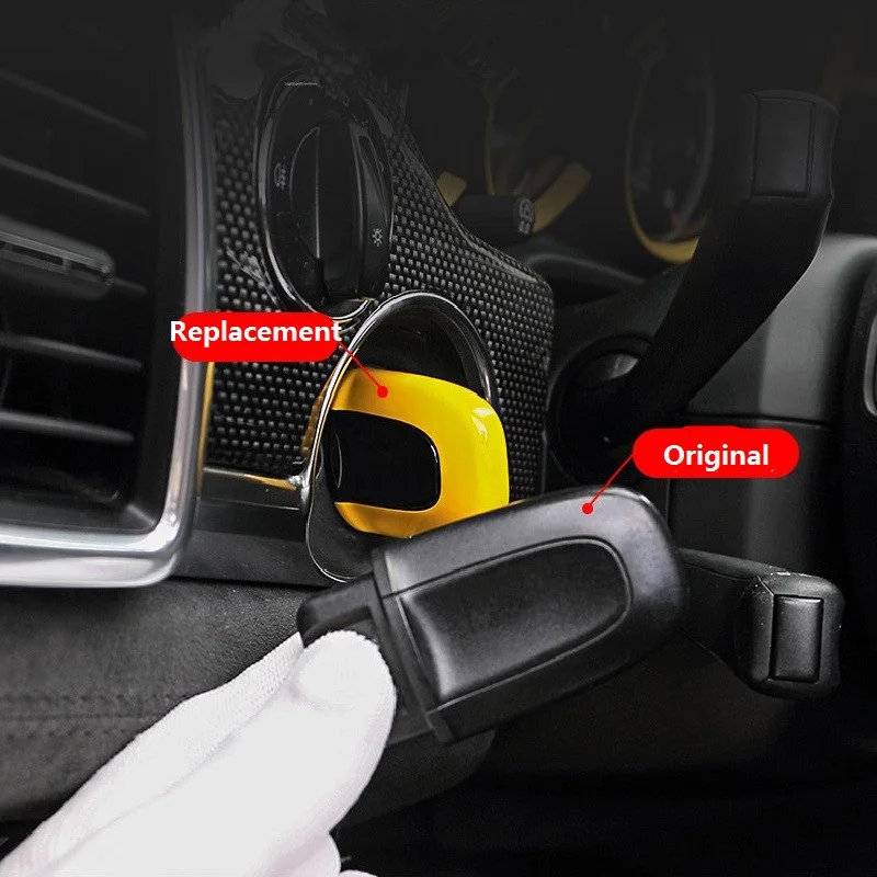 ABS One Button Start Passive Keyless Enter Car Key Cover Case for Porsche Macan Cayenne Panamera Styling Replacement Accessories