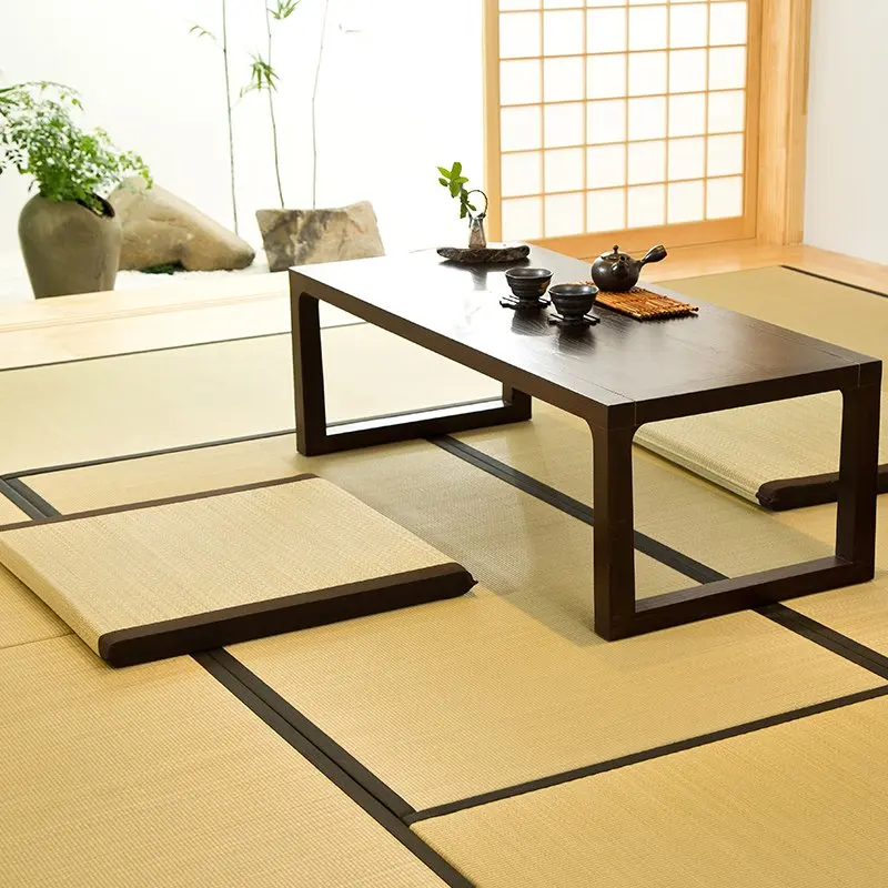 Imagem -05 - Assento Zen Almofada Zabuton Quadrado 5565cm Cercado Japonês de Palha Tatami Buda Meditação