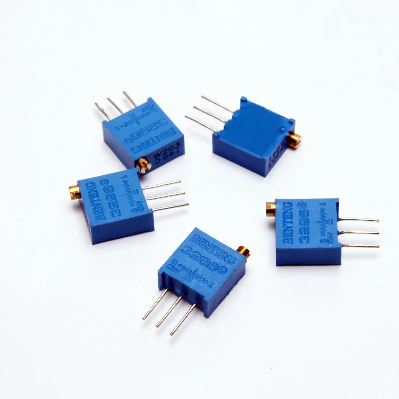 Glyduino 70PCS/Lot 3296W Multiturn Trimmer Potentiometer Kit High Precision 3296 Variable Resistor Via Registered Post