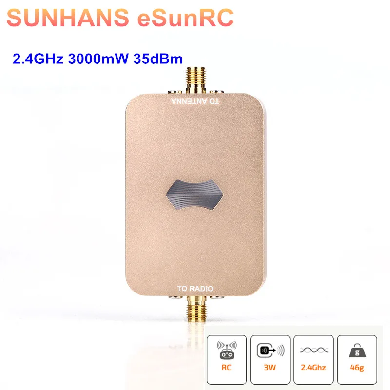 Sunhans eSunRC SH-RC24G3W 3000mW 2.4Ghz 35dBm Aeromodlling Amplifiler Wireless WiFi Signal Booster For Drones, UAV, RC