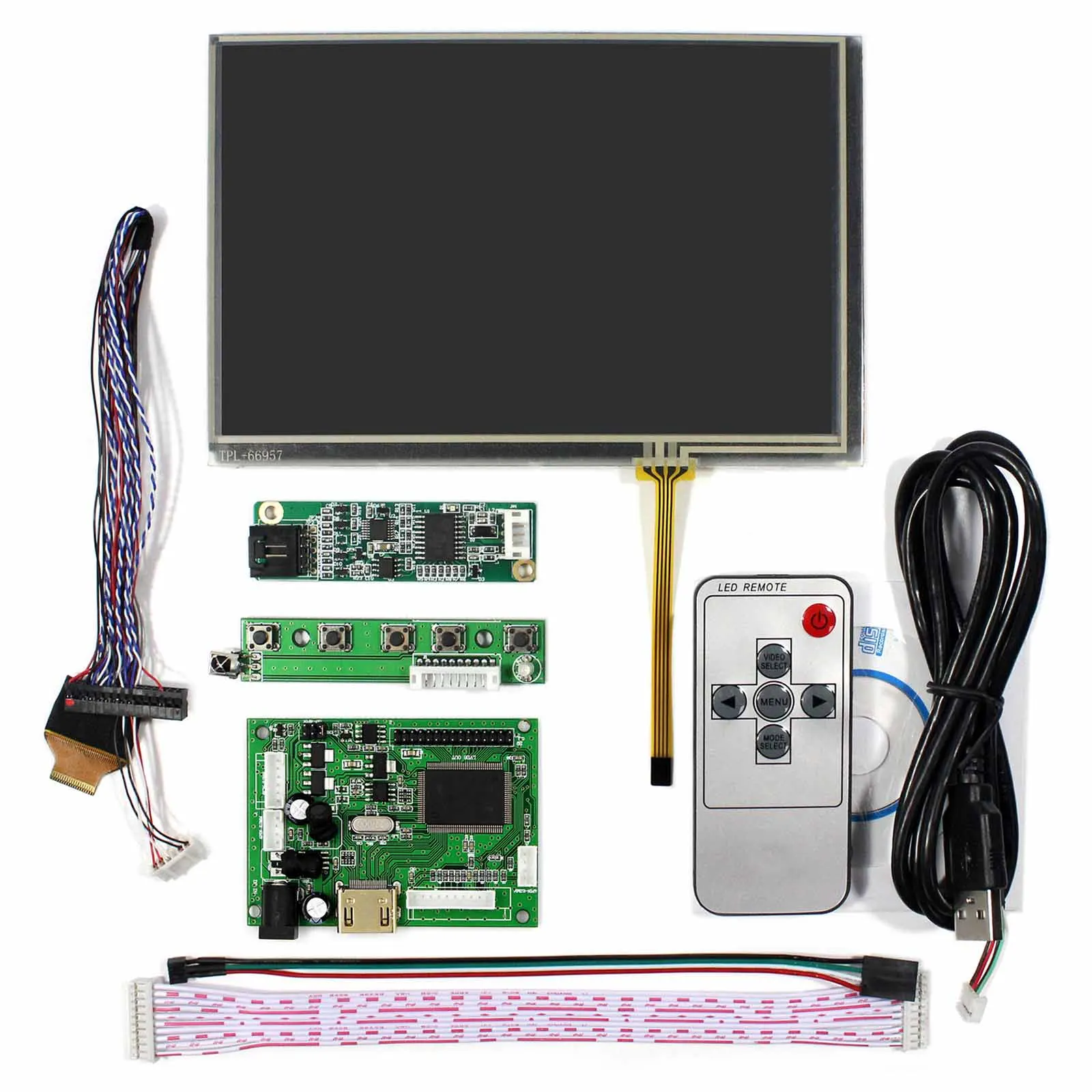 HD Serta LCD Controller Board dengan 7 "1280X800 N070ICG-LD1 IPS LCD dengan Layar Sentuh