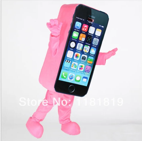 mascot cell Phone 5C Mascot costume custom anime cosplay kits mascotte theme fancy dress carnival costume