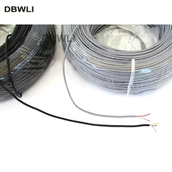 2 3 4 core shielded wire UL 2547 26AWG 5 meter 16.4 ft 2.1 channel Audio line signal cable shield wire for amplifier,Black Grey