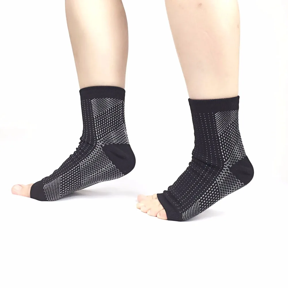 Foot Angel Anti-Fatigue Compression Sleeve for Plantar Fasciitis Relief Ankle Support Running Cycle Basketball Sports Socks