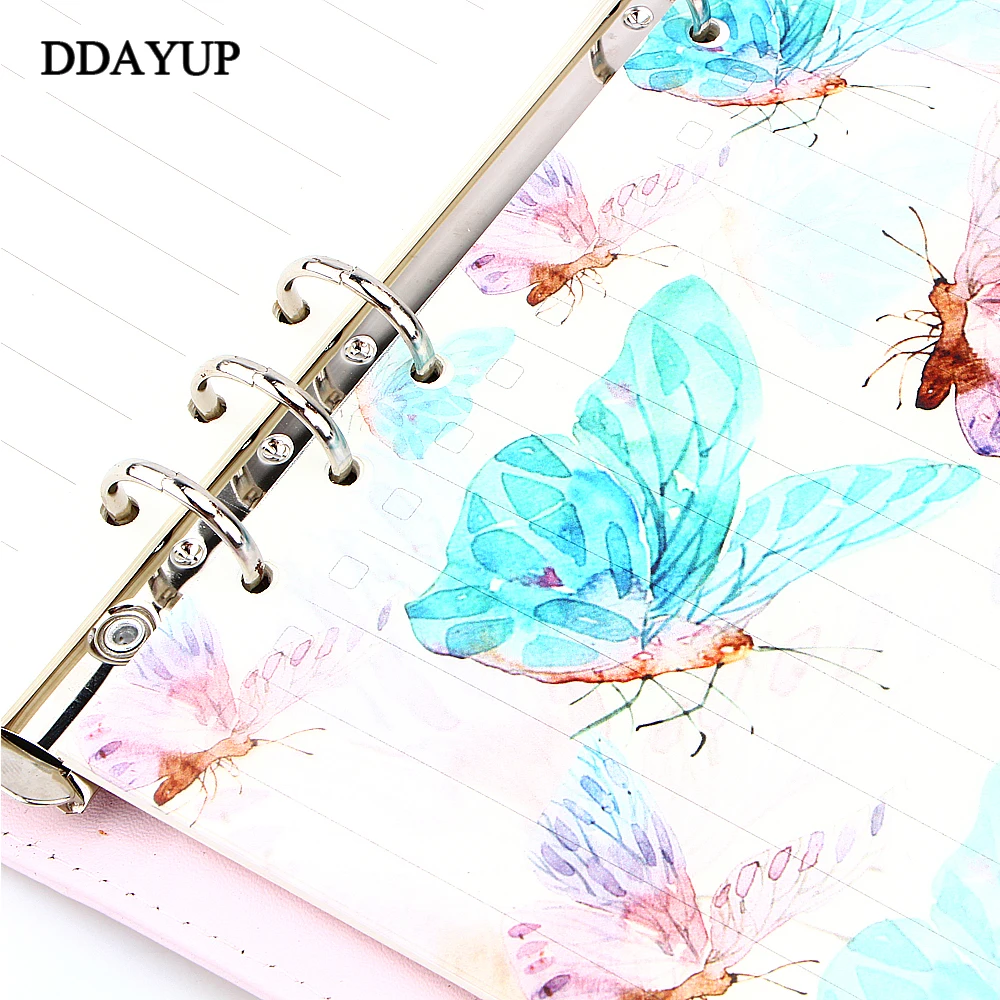 A5/A6/A7 6 Holes Colored index Page Spiral Book Loose Leaf Notebook Category Page Office Planner Accessories