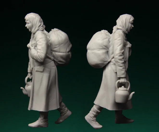 1/35 Resin Figure Model Kit 088 Russian refugees, 1941-45 Woman One Figures Unassembled unpainted Top