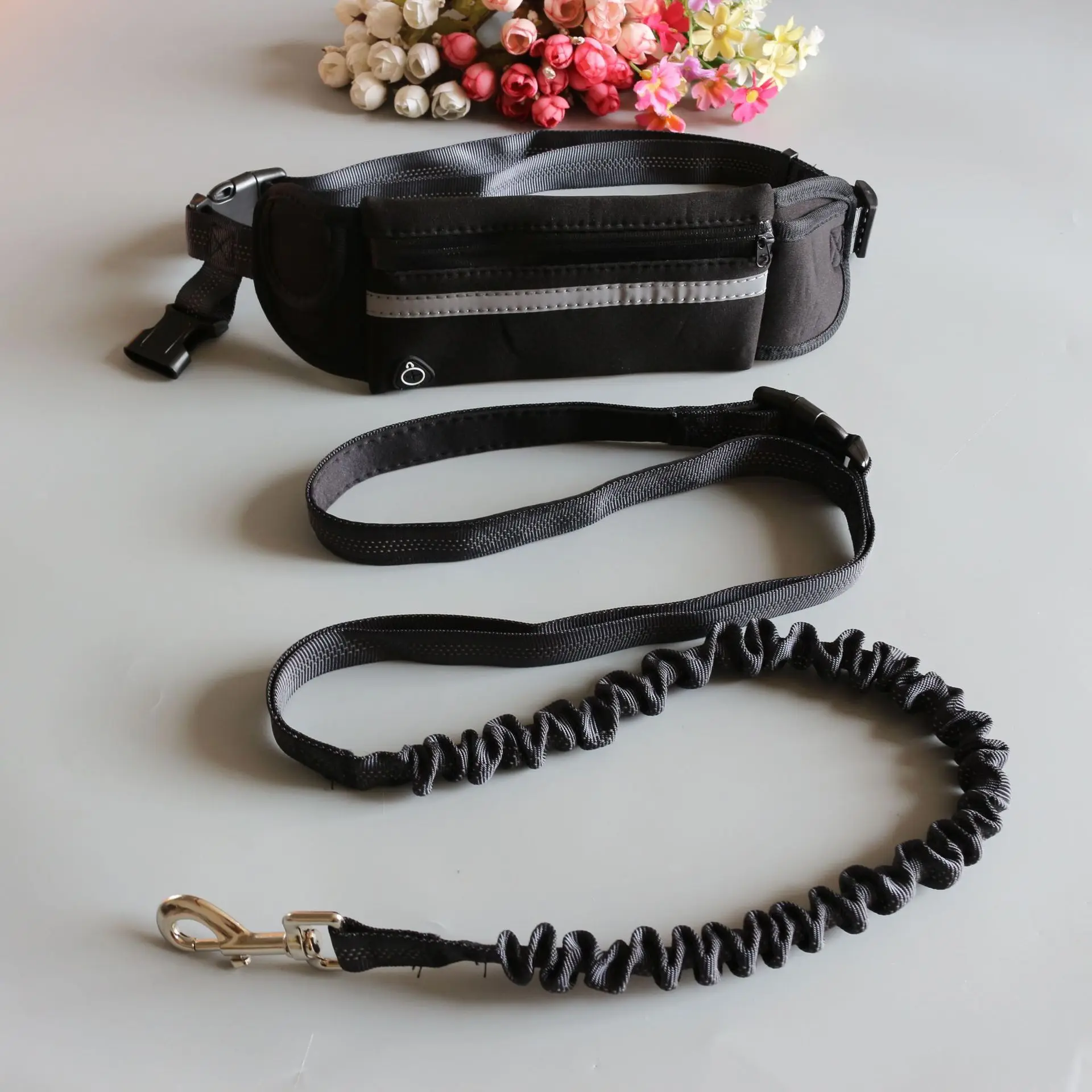 Pet dog stretch belt running traction rope set free dog rope traction rope collar pet accessories puppy dog leash traction belt