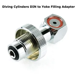 New Diving Cylinders DIN to Yoke Fill Adaptor 200Bar 300Bar For SCUBA diving Tank / Valve