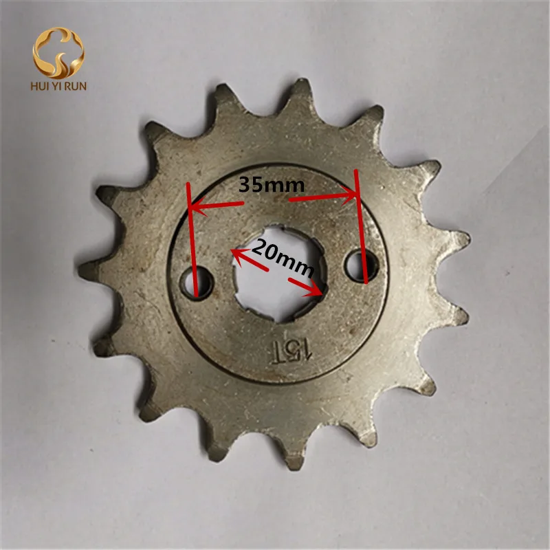 Front Engine Sprocket 520# 15 Teeth 20mm For 520 Chain With Plate Locker Motorcycle Dirt Bike PitBike ATV Quad Parts