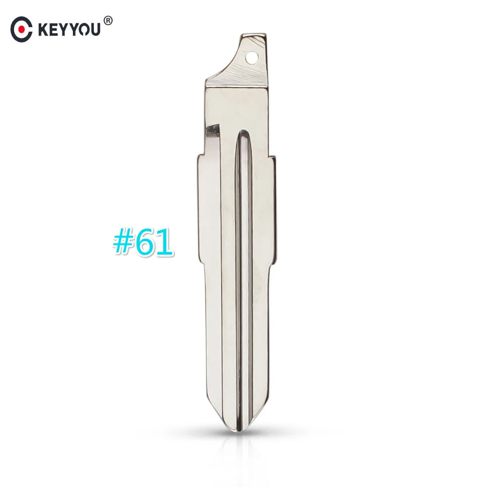 KEYYOU NO.61# Key Blade Blank Remote Key Blade FOR Buick Excelle Flip Remote Car Key Blade Replacement NO.61 blade